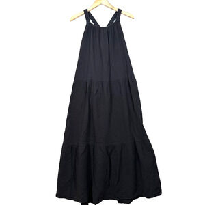Steve Madden’s BB Dakota Dress Small Black Arianna Double Gauze Cotton